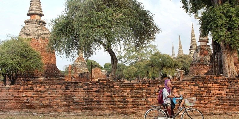 Thailand - Laos Travel: Day 11 - Part 4 - Ayutthaya Historical Park & Wat Maha That